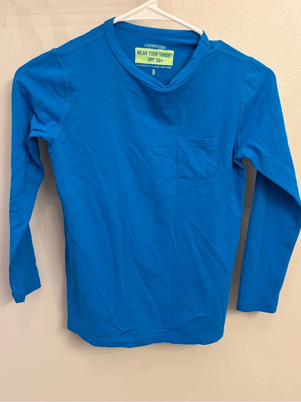 Crewcuts Boys' 8 wear your shade spf 50 - Blue swim summer Rashgaurd